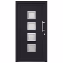 vidaXL Porta di Ingresso Antracite 88x200 cm - Vista aggiuntiva 3