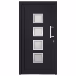 vidaXL Porta di Ingresso Antracite 98x190 cm - Vista aggiuntiva 3