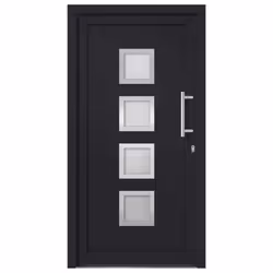 vidaXL Porta di Ingresso Antracite 98x208 cm - Vista aggiuntiva 3