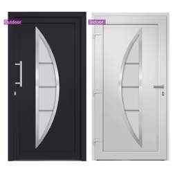 vidaXL Porta di Ingresso Antracite 88x200 cm - Vista aggiuntiva 3
