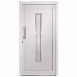 vidaXL Porta di Ingresso Bianca 88x200 cm - Vista aggiuntiva 3