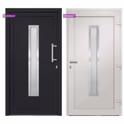 vidaXL Porta di Ingresso Antracite 108x200 cm - Vista aggiuntiva 3