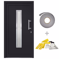 vidaXL Porta di Ingresso Antracite 108x208 cm - Vista aggiuntiva 2
