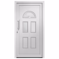 vidaXL Porta di Ingresso Bianca 110x210 cm - Vista aggiuntiva 3