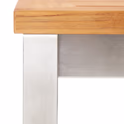 VidaXL 46507 sedia da esterno Terrazzo Legno di acacia, Acciaio inox - Vista aggiuntiva 5