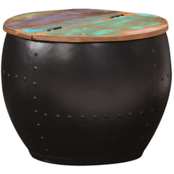 Tavolino da Caffè, Tavolino basso 53x43 cm in Legno Massello di Recupero Vidaxl