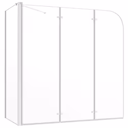 vidaXL Cabina da Bagno 120x69x130 cm in Vetro Temperato Trasparente - Vista aggiuntiva 2