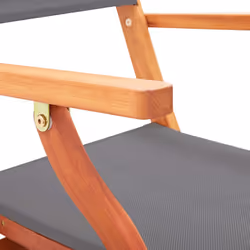 VidaXL 48690 sedia da esterno Terrazzo Seduta imbottita Eucalipto Grigio - Vista aggiuntiva 7