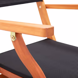 VidaXL 48692 sedia da esterno Terrazzo Seduta imbottita Eucalipto Nero - Vista aggiuntiva 8