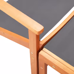 VidaXL 48696 sedia da esterno Terrazzo Eucalipto Grigio - Vista aggiuntiva 5