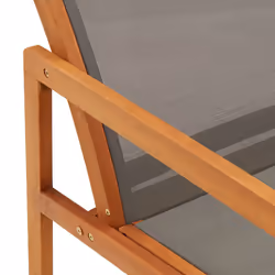 VidaXL 48697 sedia da esterno Terrazzo Seduta imbottita Eucalipto Grigio - Vista aggiuntiva 5