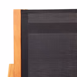 VidaXL 48701 sedia da esterno Terrazzo Seduta imbottita Eucalipto Nero - Vista aggiuntiva 5