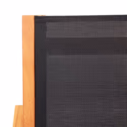 VidaXL 48702 sedia da esterno Terrazzo Eucalipto Nero - Vista aggiuntiva 5