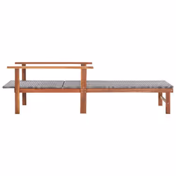 VidaXL 48704 sedia da esterno Salone Seduta imbottita Legno di acacia, Polietilene, Malacca Grigio - Vista aggiuntiva 2