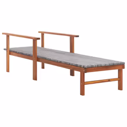 VidaXL 48704 sedia da esterno Salone Seduta imbottita Legno di acacia, Polietilene, Malacca Grigio - Vista aggiuntiva 3