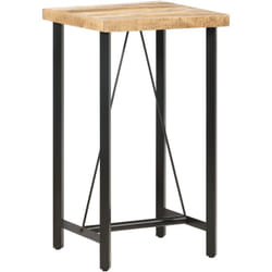 Tavolo da Bar in Legno Ruvido di Mango Stile industriale vari dimensioni dimensioni : 60x60x107 cm