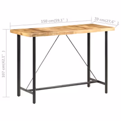 VidaXL 286612 tavolo da cucina e sala da pranzo - Vista aggiuntiva 7