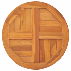 Piano Tavolo in Legno Massello di Teak Rotondo 2,5 cm 90 cmcod mxl 106982 - Vista aggiuntiva 3
