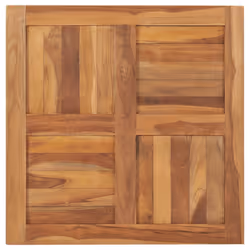 Piano del Tavolo in Legno Massello di Teak 70x70x2,5 cmcod mxl 130946 - Vista aggiuntiva 2