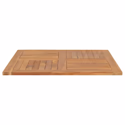 vidaXL Piano del Tavolo Legno Massello di Teak Quadrato 90x90x2,5 cm - Vista aggiuntiva 3