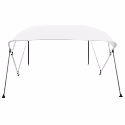 Bimini di Prua con Tendalino a 4 Archi Bianco 243x210x137 cmcod mxl 80081 - Vista aggiuntiva 2