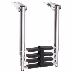 Scaletta di Imbarco Pieghevole a 4 Gradini in Acciaio Inoxcod mxl 97250 - Vista aggiuntiva 2