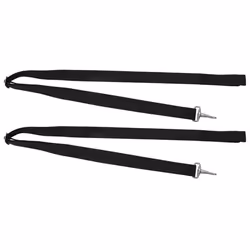 VidaXL Bimini Top Straps tracolla Poliestere, Acciaio inox Nero - Vista aggiuntiva 4