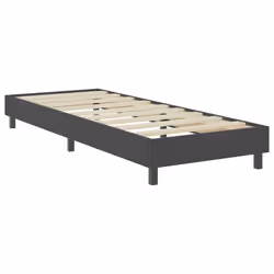 vidaXL Letto a Molle Grigio in Tessuto 90x200 cm - Vista aggiuntiva 3