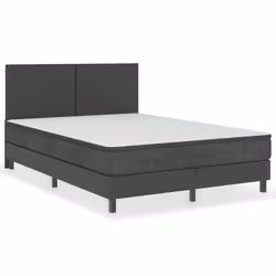 vidaXL Letto a Molle Grigio in Tessuto 180x200 cm - Vista aggiuntiva 2