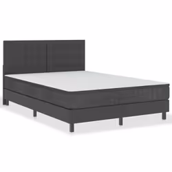 vidaXL Testiera Letto Trapuntata Grigio Scuro in Tessuto 140x200 cm - Vista aggiuntiva 3