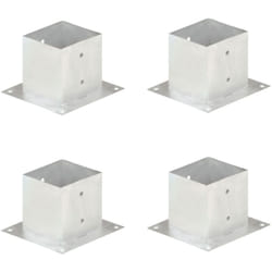 Vidaxl - Ancoraggi Pali 4 pz in Metallo Zincato 141 mm