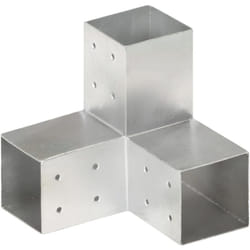 Connettore per Pali a Forma di y in Metallo Zincato 81x81 mm Vidaxl 94745