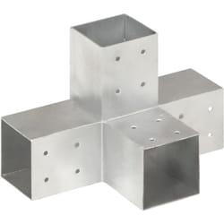 Connettore per Pali a Forma di X in Metallo Zincato 81x81 mm vidaXL75970