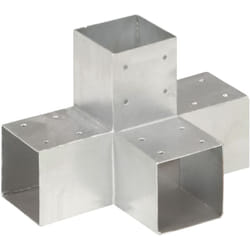 Connettore per Pali a Forma di x in Metallo Zincato 91x91 mm Vidaxl 37892