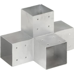 Connettore per Pali a Forma di x in Metallo Zincato 101x101 mm Vidaxl 35090