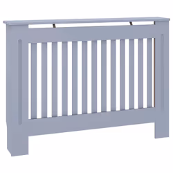 vidaXL Copertura per Radiatore Antracite 112x19x81,5 cm in MDF - Vista aggiuntiva 2