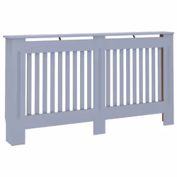 vidaXL Copertura per Radiatore Antracite 152x19x81,5 cm in MDF - Vista aggiuntiva 2
