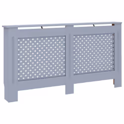 vidaXL Copertura per Radiatore Antracite 152x19x81 cm in MDF - Vista aggiuntiva 2