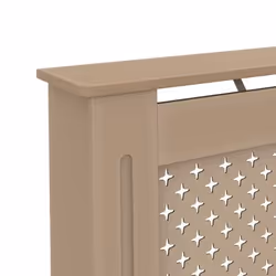 VidaXL Radiator Cover Beige Pannello di fibra a media densità (MDF) - Vista aggiuntiva 6