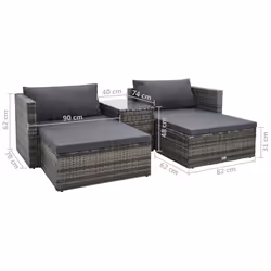 VidaXL 47814 set mobili da esterno - Vista aggiuntiva 6