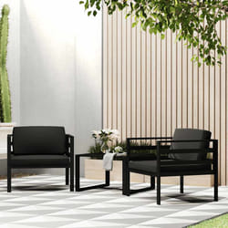 vidaXL Divano Singolo con Cuscini in Alluminio Antracite