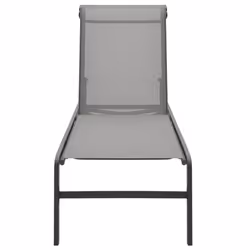 VidaXL 47847 sedia da esterno Salone Acciaio, Tessile Grigio - Vista aggiuntiva 7