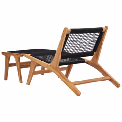 VidaXL 49368 sedia da esterno Salone Poliestere, Teak - Vista aggiuntiva 3