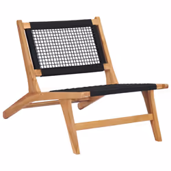 VidaXL 49368 sedia da esterno Salone Poliestere, Teak - Vista aggiuntiva 4