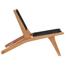 VidaXL 49368 sedia da esterno Salone Poliestere, Teak - Vista aggiuntiva 5