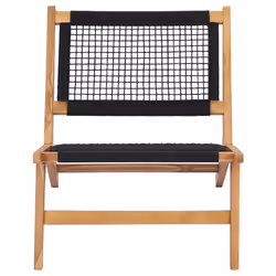 VidaXL 49368 sedia da esterno Salone Poliestere, Teak - Vista aggiuntiva 6