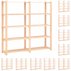 Il nostro solido scaffale in legno è la soluzione ideale sia per la casa e lo stoccaggio commerciale, come ad esempio cucina, ...
