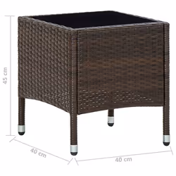 VidaXL 45900 tavolo da esterno Marrone - Vista aggiuntiva 5