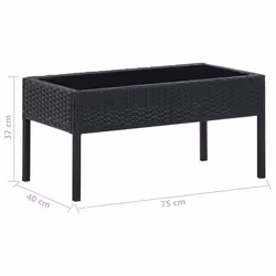 VidaXL 45904 tavolo da esterno Nero - Vista aggiuntiva 5