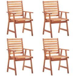 Vidaxl - 4 pz Sedie da Pranzo da Esterni, Sedie da giardino in Legno Massello di Acacia